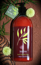 Hand & Body lotion with organic Tea Tree oil, 1000 ml- Professional